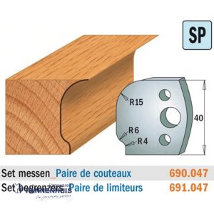 CMT Profielmessen I=40x4mm 2 stuks nr.047