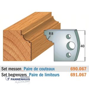 CMT Profielmessen I=40x4mm 2 stuks nr.067
