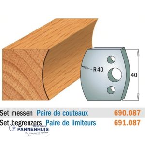 CMT Profielmessen I=40x4mm 2 stuks nr.087