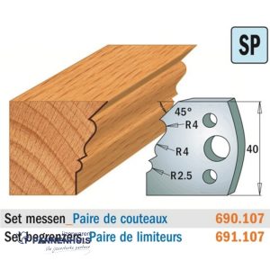 CMT Profielmessen I=40x4mm 2 stuks nr.107