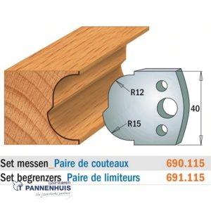 CMT Profielmessen I=40x4mm 2 stuks nr.115