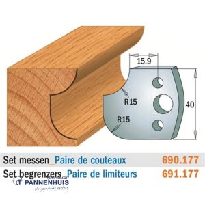 CMT Profielmessen I=40x4mm 2 stuks nr.177