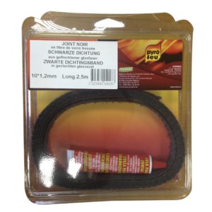 Forever pakking zwart 2,5m 10 plat+lijm 17