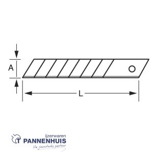 Bahco Reserveafbreekmessen 9 mm 10 delig