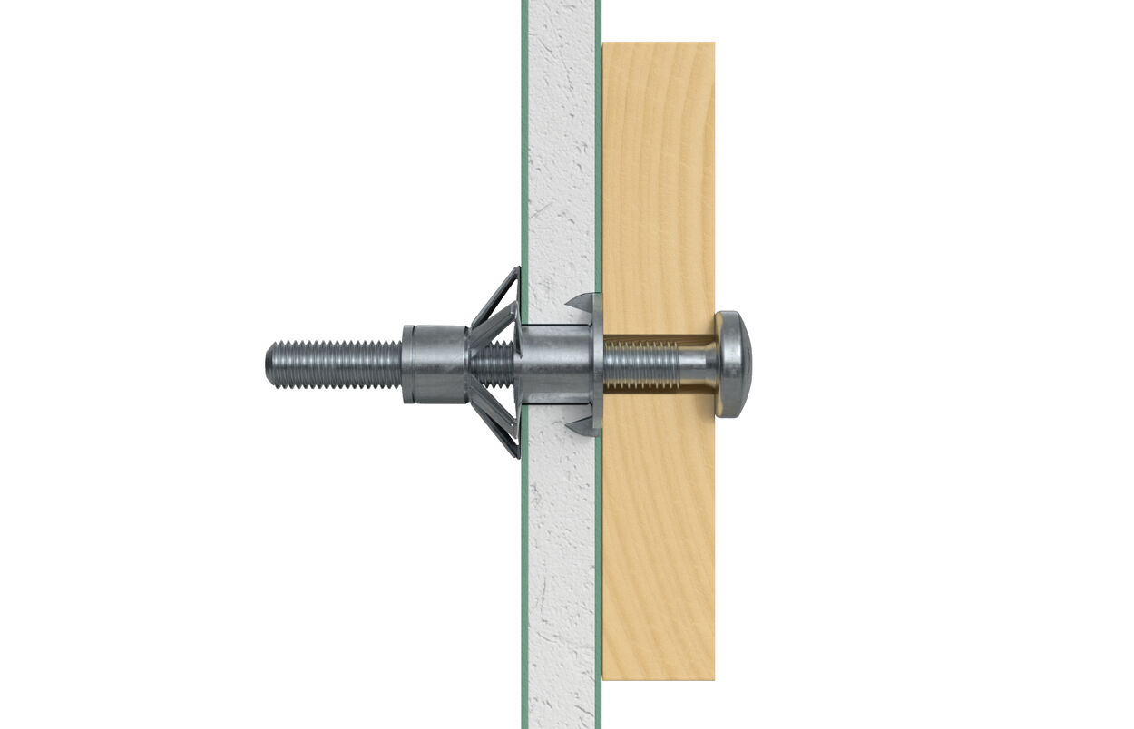 fischer Hollewandplug HM 6 x 52 S met schroef (50st) - Afbeelding 3