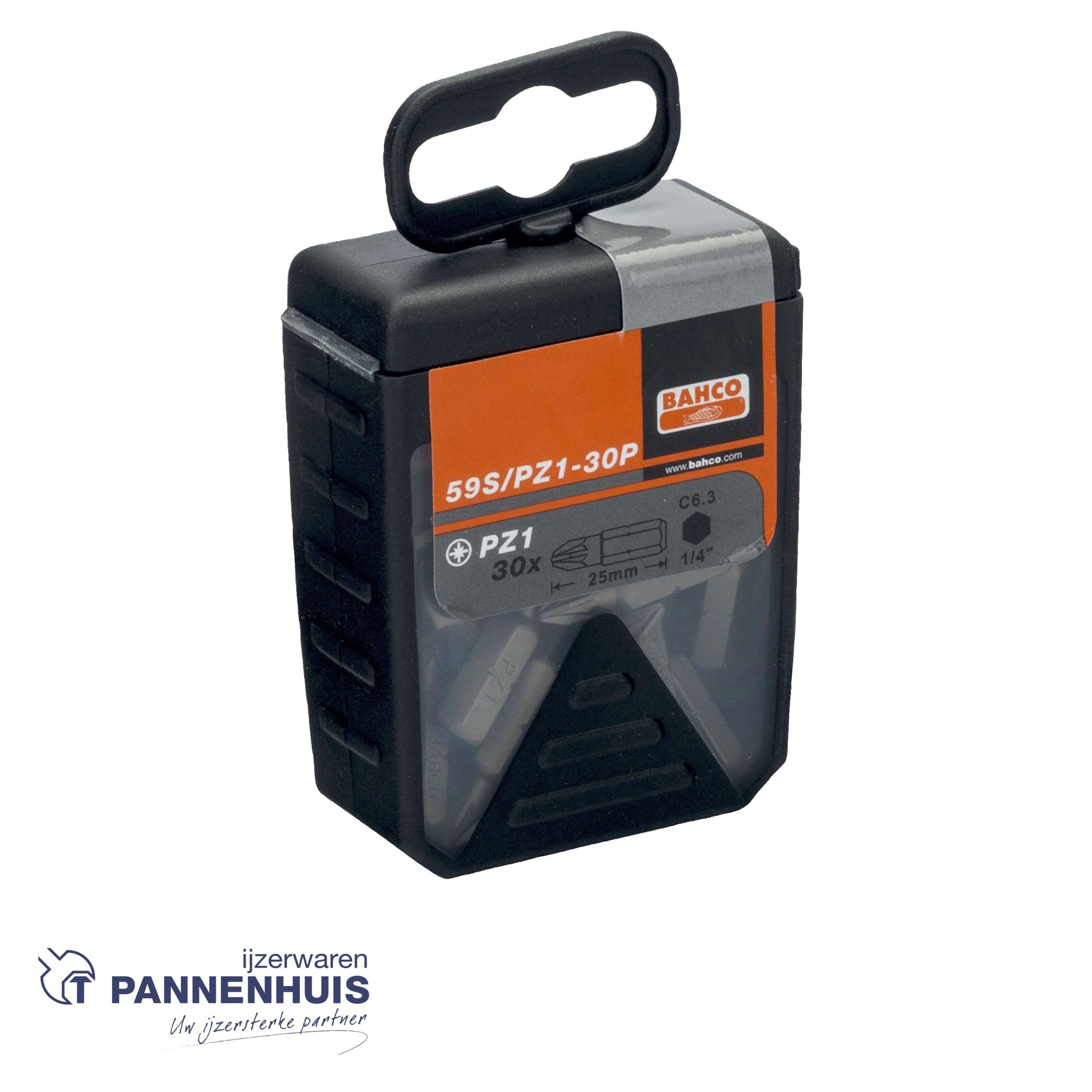 Bahco Bit 1/4" voor Pozidriv schroeven PZ3 x 25 mm 30 delig