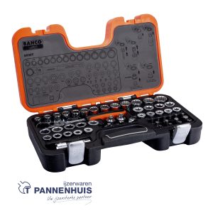 Bahco Doorsteekdoppenset scharnierende ratel 53 delig