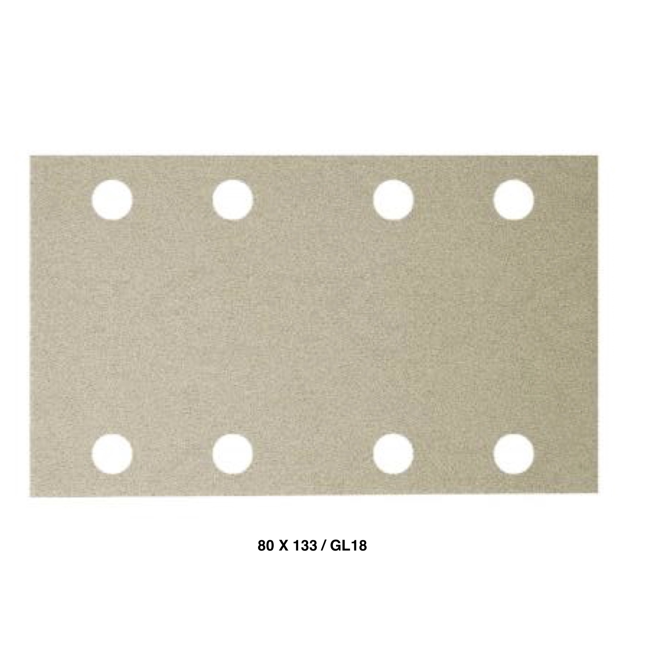 Stroken / klitteband 80X133/GL18 PS 33 CK P 80 100 st