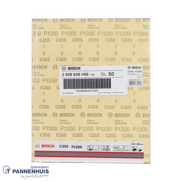 Bosch Schuurvel C355 230x280 mm P1200 Coatings en Composites - Afbeelding 2