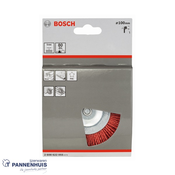 Bosch schijfborstel nylon 100 X 1 mm 8 mm - Afbeelding 2
