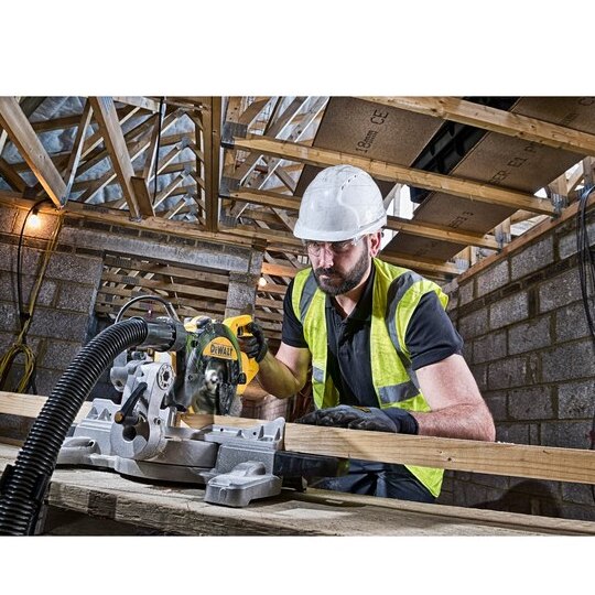 Dewalt DWS774 Afkort-/verstekzaag 1400W 216mm met XPS-indicator - Afbeelding 4