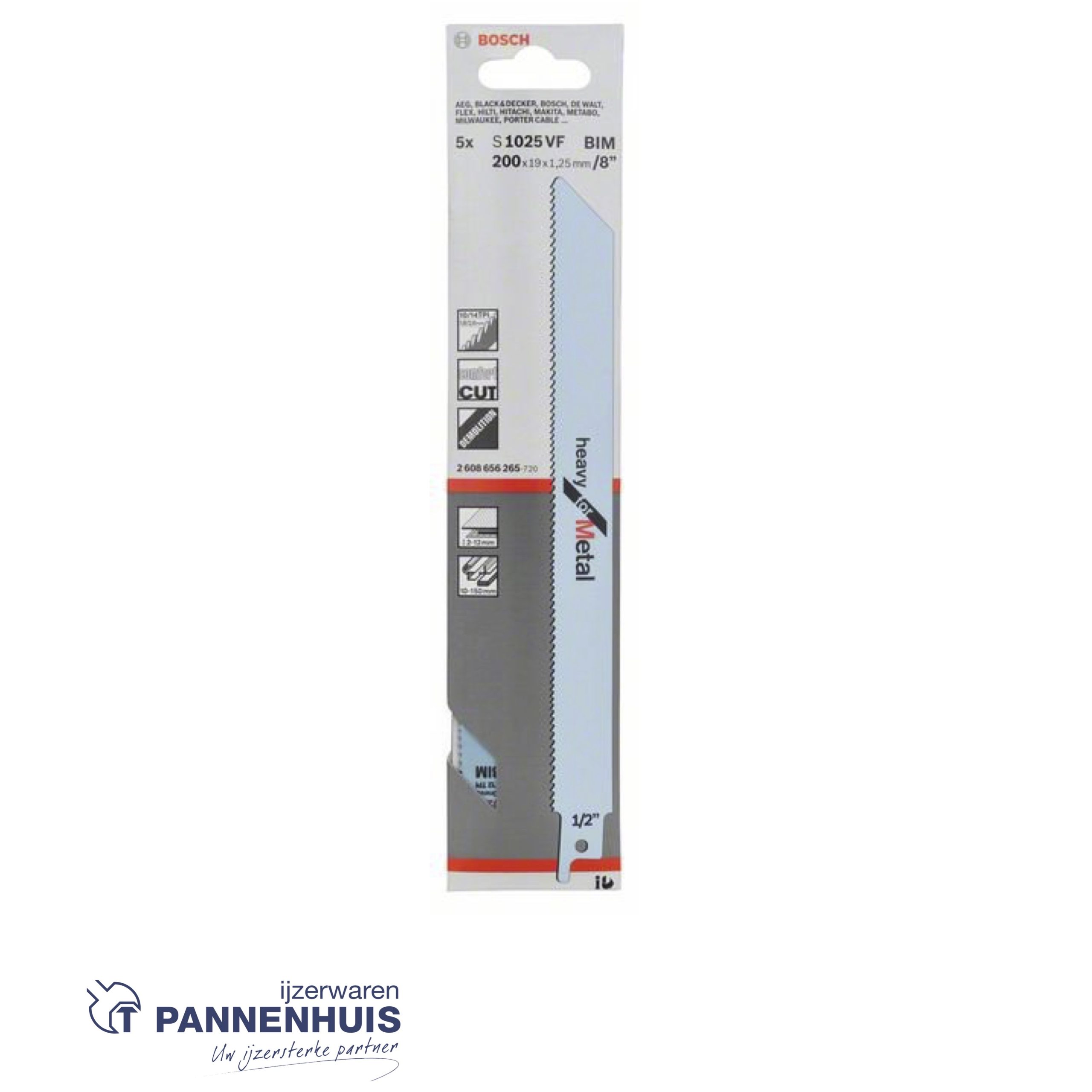 Bosch Reciprozaagblad S1025VF Heavy Massive Metal - Afbeelding 2