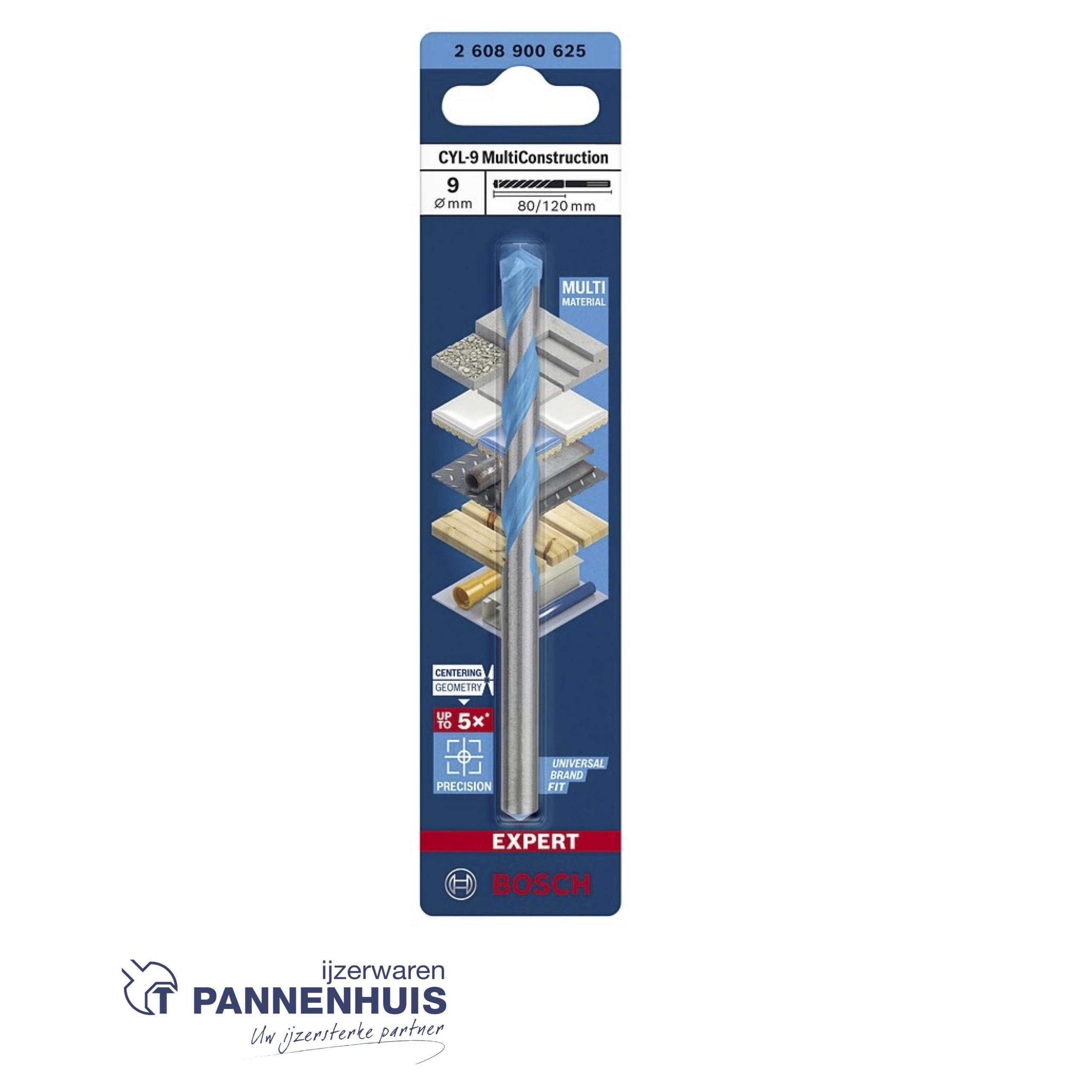 Bosch Boor CYL-9 MultiConstruction 9 x 80x120 - Afbeelding 2