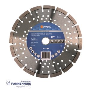 Ivana Diamant Zaagblad 230 X 22,23 Silverline Bouwmat., Beton, Asfalt, Staal