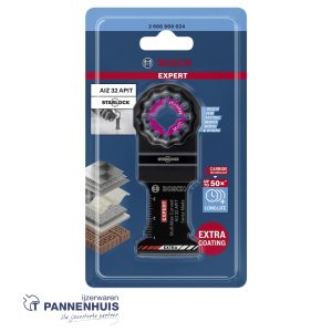 Bosch Starlock CoatedCarbide invalzaagblad AIZ 32 APILT Carbide, Multimaterial, Curved-Tec 32×46 mm