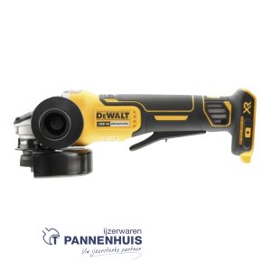 Dewalt DCG406NT 18V XR Brushless Haakse slijper 125mm met dodemansschakelaar Body