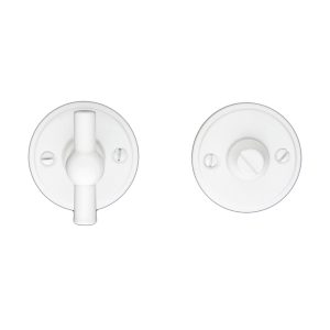 WC garnituur rond retro 48MM PLAT PETANA WIT