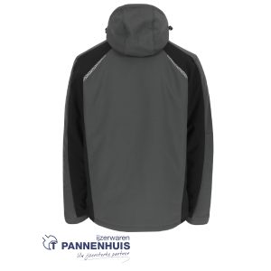 Herock Taris softshell vest Antraciet/Zwart XXL