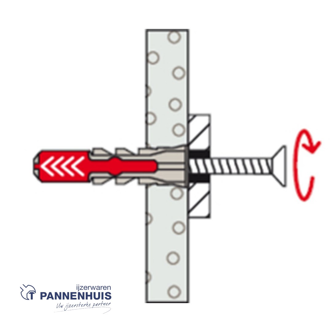 fischer DuoPower 6x30 met schroef (blister) - Afbeelding 6