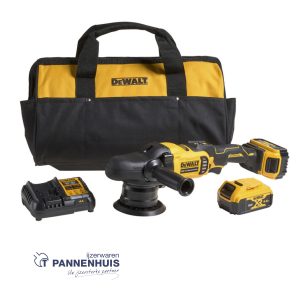 Dewalt DCM848P2 18V XR Brushless Haakse polijstmachine (excentrisch) 125-180mm 2x 5.0Ah