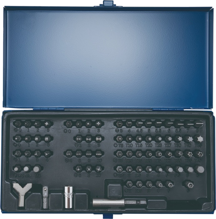 Tecwerk Bitassortiment 75-delig voor borgschroeven - Afbeelding 2