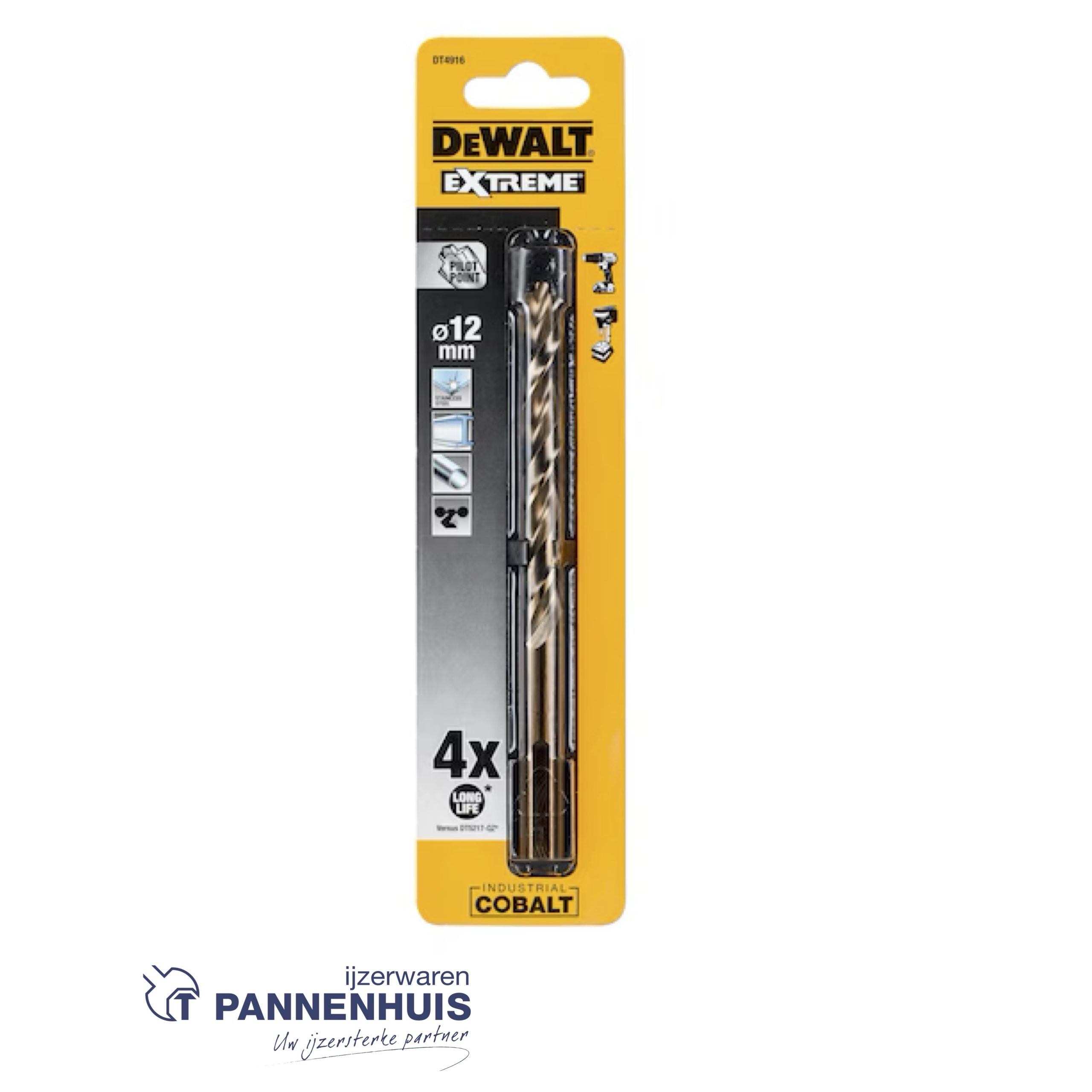 Dewalt Cobaltboor industrial 12,0mm DT4916 - Afbeelding 2