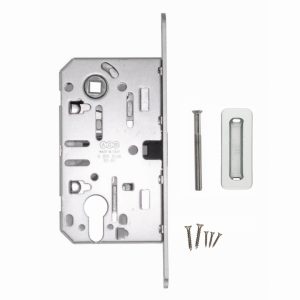 AGB Magneetslot PZ 50 / 85 mm 18MM inox look + regelbare tegenplaat