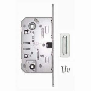 AGB Magneetslot WC 50 / 96 18MM inox look + regelbare tegenplaat