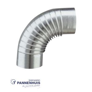 Kachelbuis Bocht 90° 160mm Galva