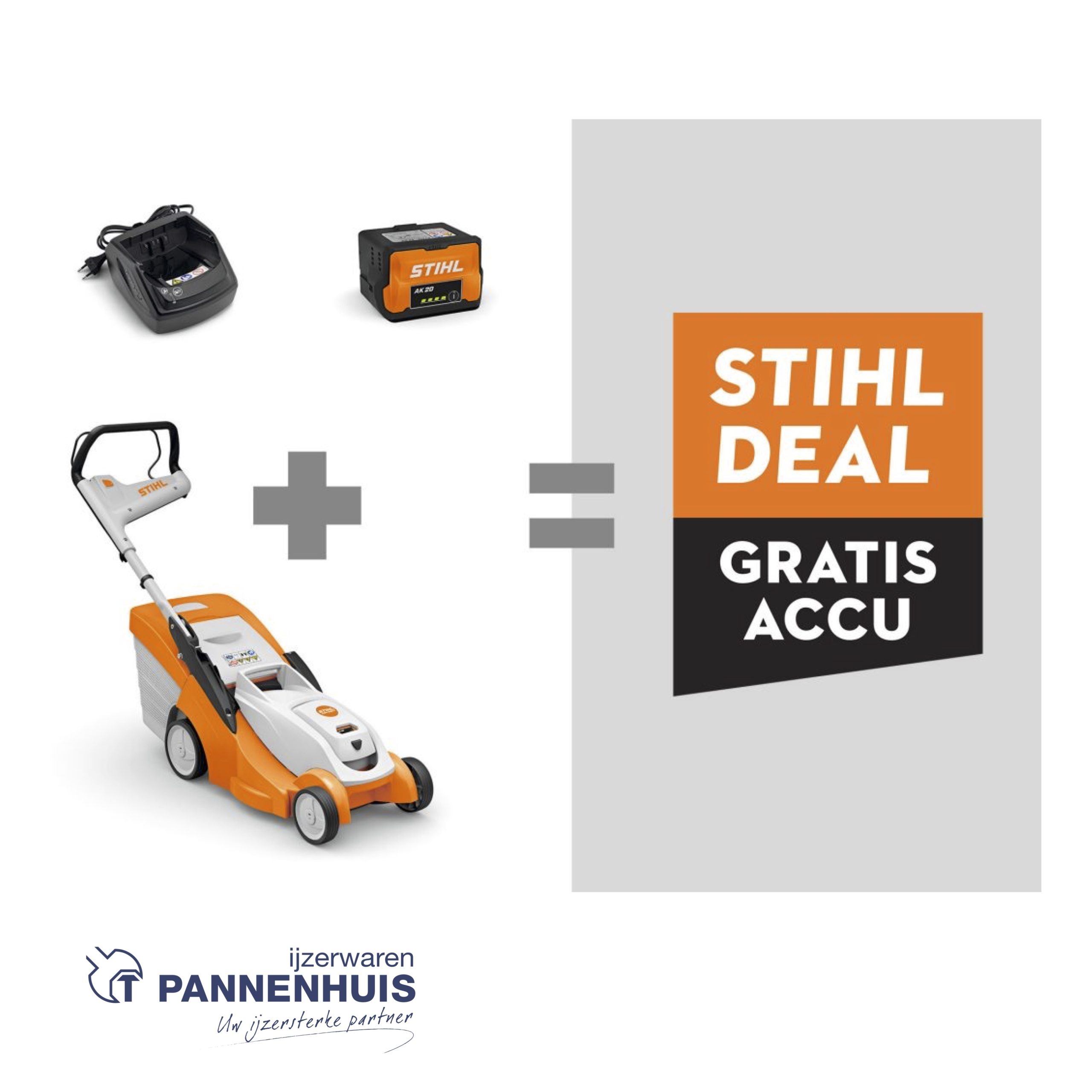 Stihl RMA 239.1 C SET Accu grasmaaier 37 cm (1xAK30S+ 1 AK30S GRATIS +AL101)