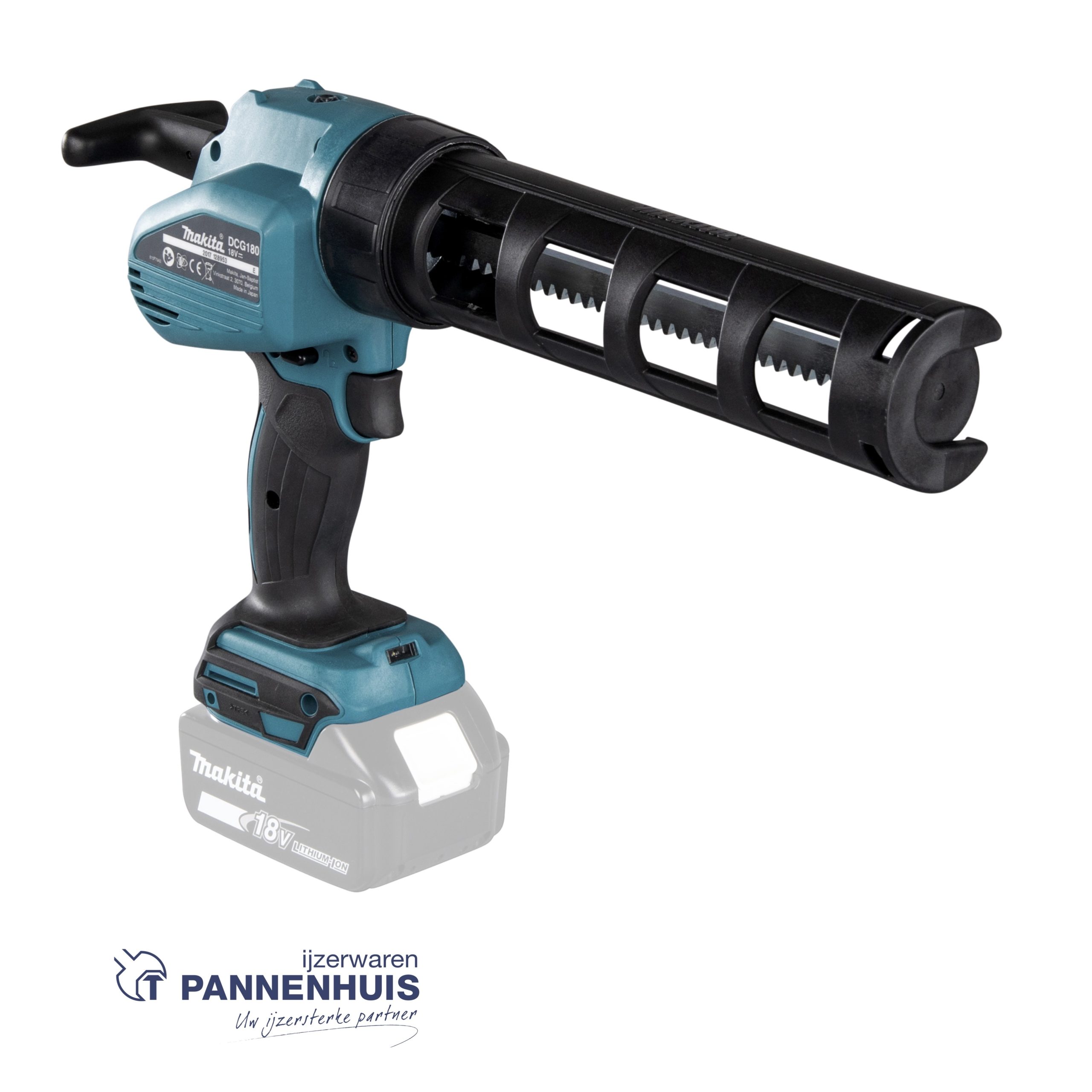 Makita DCG180Z Kitpistool voor patronen 300ml - Afbeelding 3