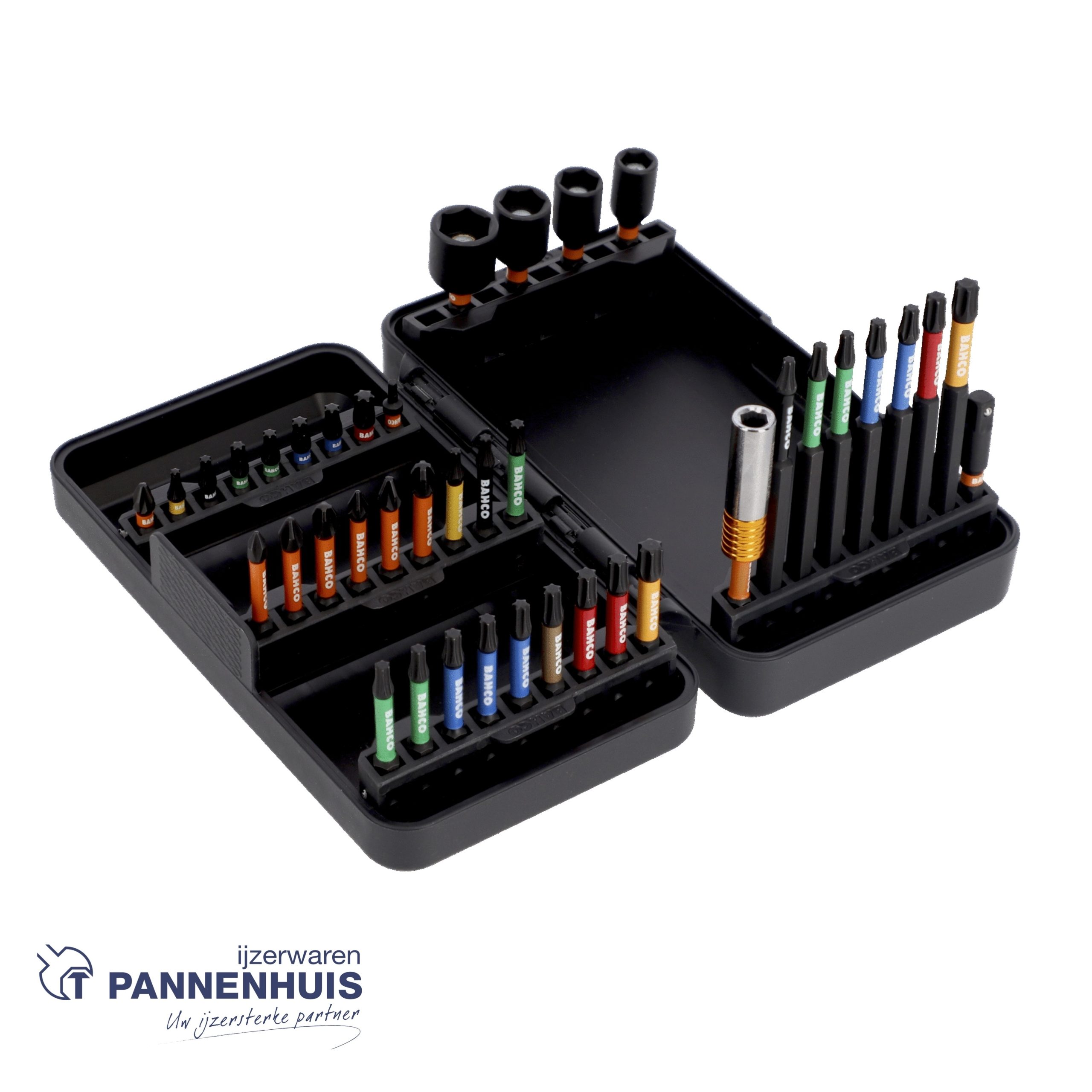 Bahco 1/4" Impact Torsie Bit Set voor Phillips/Pozidriv/TORX®/Hex Head Schroeven - 40 stuks - Afbeelding 3