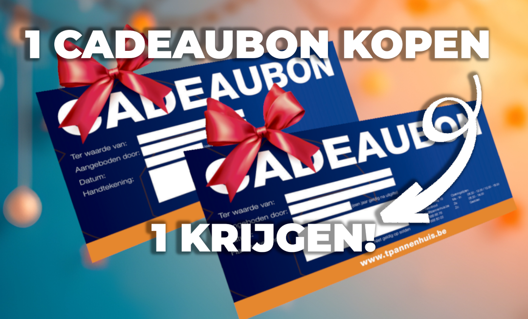 Cadeaubonactie 1 cadeaubon kopen, 1 krijgen