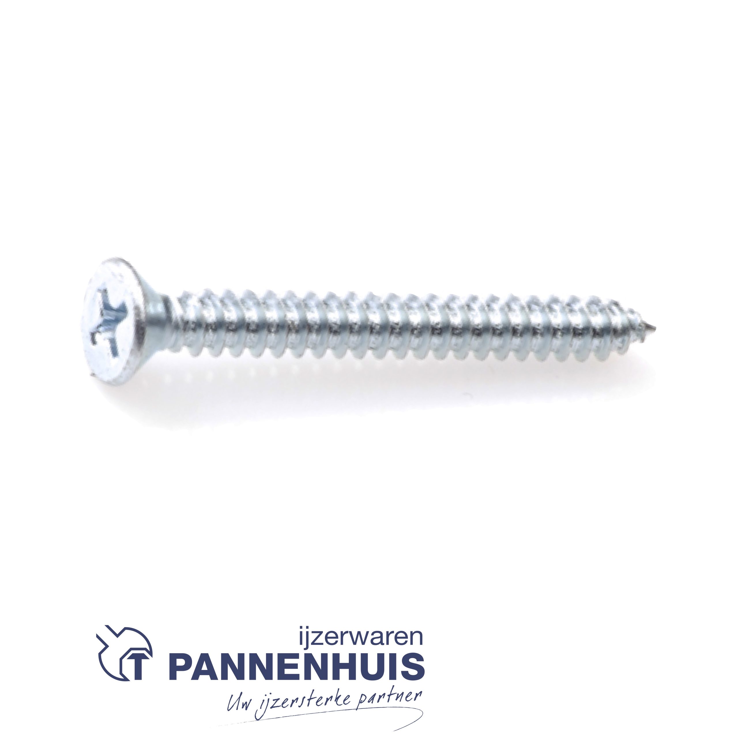 Plaatschroef verzinkt platkop phillips 3,90x19 (200st)