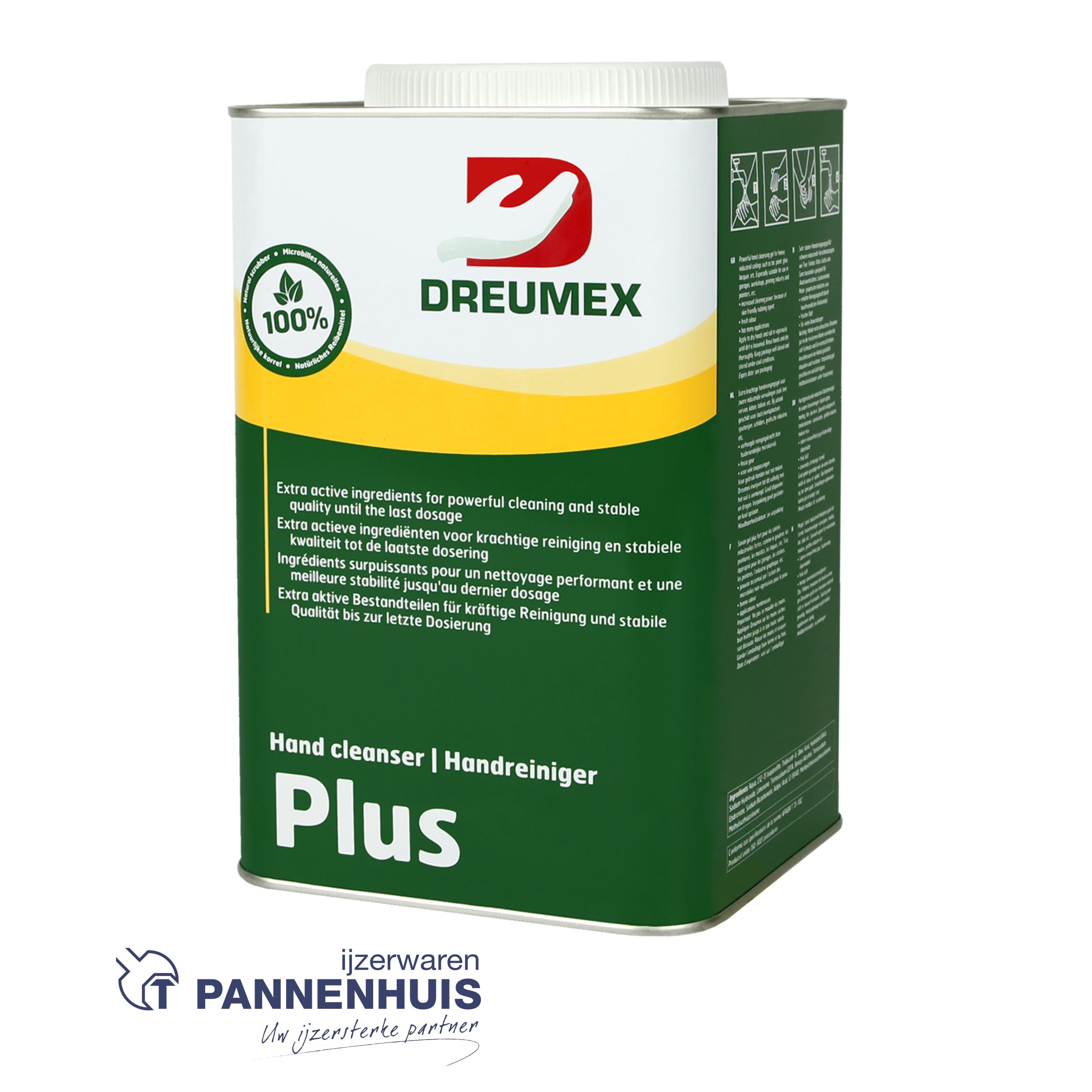 Dreumex handreiniger PLUS (GEEL) 4,5 liter - Afbeelding 2
