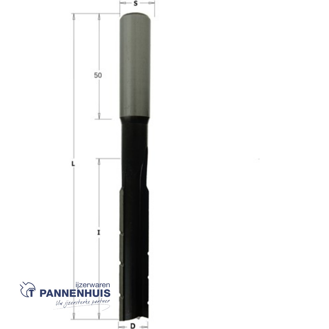langgatboor 16mm schacht 16/50mm rechts