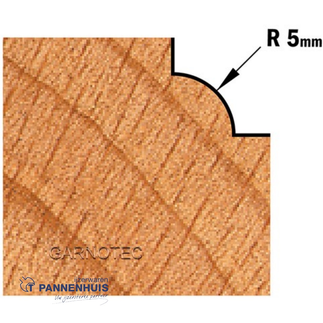 CMT Holle radiusfrees HW D=21 x 12mm R=5 L=44 S=8 Z2 - Afbeelding 3