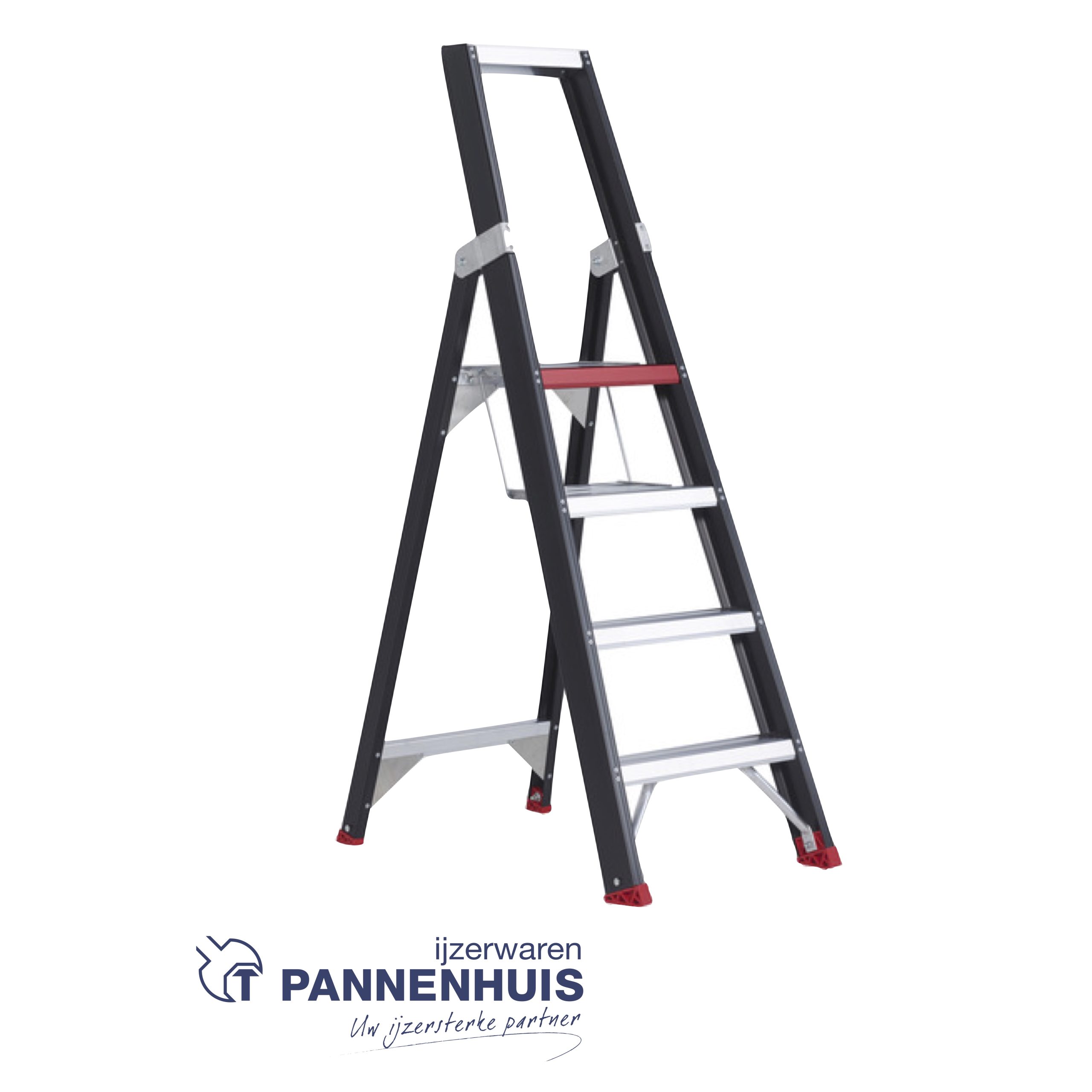 Altrex Taurus trapladder 4 treden - 95cm - 8,5kg zwart