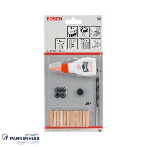 Bosch 32-delige houtdeuvelset  6 x 30 mm