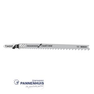 Bosch Decoupeerzaagblad T345 XF Progressor for Wood and Metal 5x