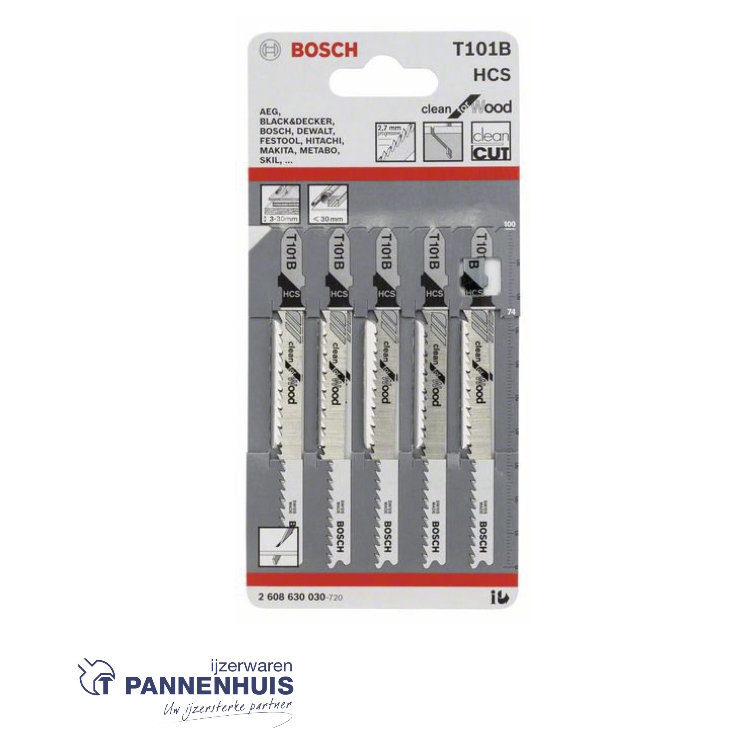 Bosch Decoupeerzaagblad T101 B clean soft wood - Afbeelding 2