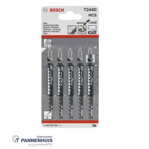 Bosch Decoupeerzaagblad T244 D speed soft wood 5x