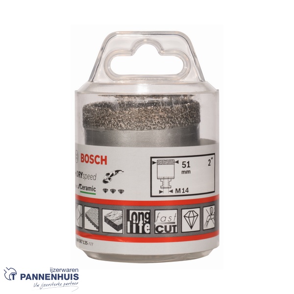 Bosch Diamantboor DrySpeed M14 51 x 35 mm - Afbeelding 2