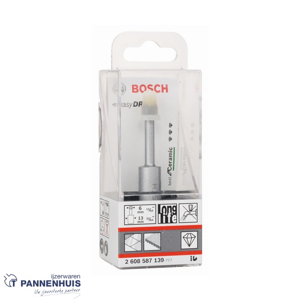 Bosch Diamantboor droog boren Ceramic 6 x 33 mm - Afbeelding 2
