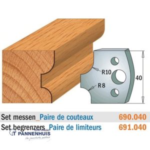 CMT Profielmessen I=40x4mm 2 stuks nr.040