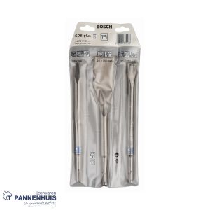 Bosch 3-delige beitelset SDS-Plus 250, 250x20mm, 260 x 40 mm