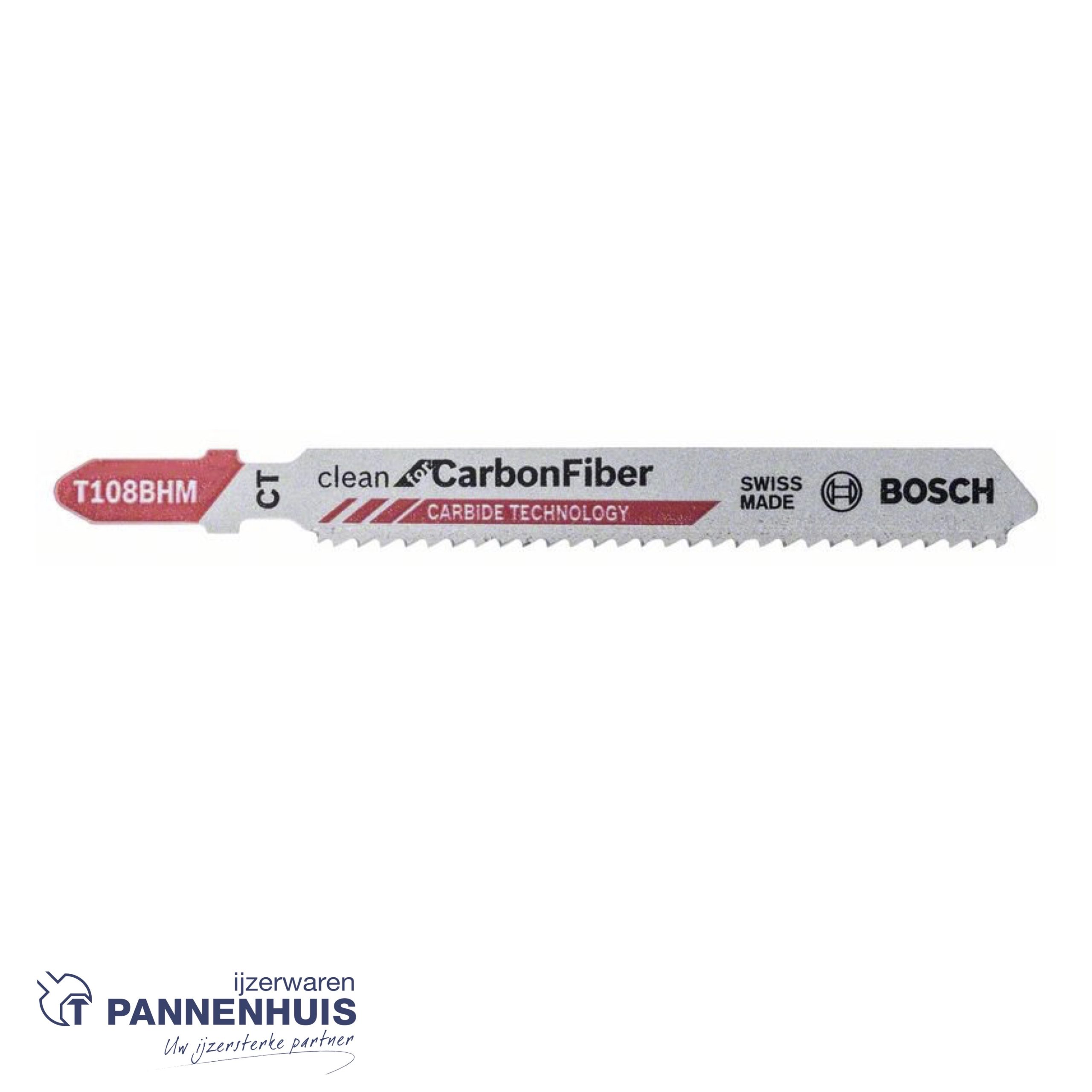 Bosch Decoupeerzaagblad T108 BHM Clean for Carbon Fiber 3x