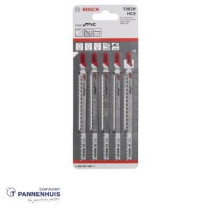 Bosch Decoupeerzaagblad T302 H Clean for PVC 5x