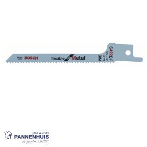 Bosch Reciprozaagblad Thin Metal S325GF zaagblad, 1,25 x 7 x 85 mm, 5 stuks