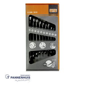 Bahco Ringsteeksleutelset 15° afgebogen 10 delig